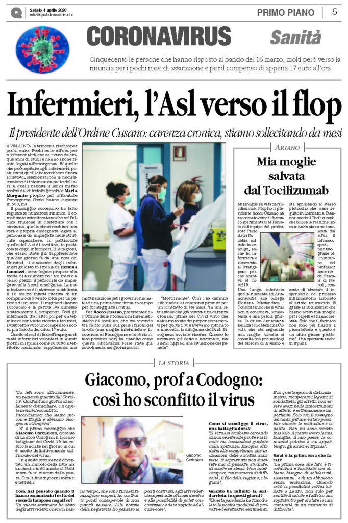 Infermieri, l’Asl verso il flop